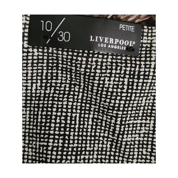 LiverPool Skirt Women's Sz 10p Black and White Pencil Stretch Office Career - Picture 5 of 6